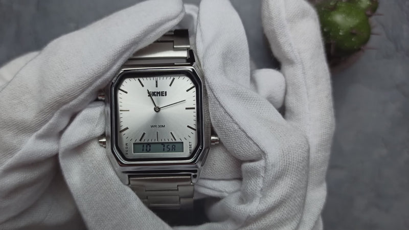 Ponverus Vídeo Produto Relógio Skmei 1220 Original Vintage Masculino